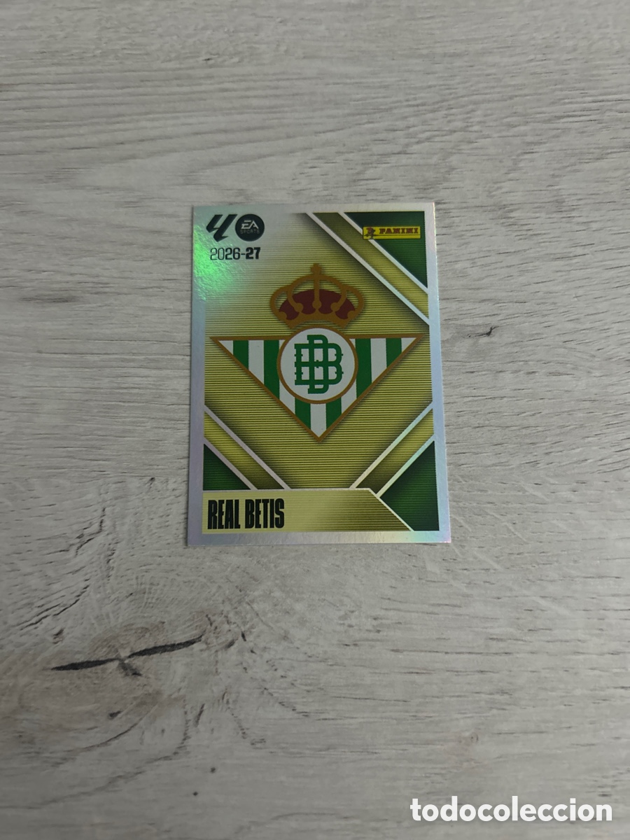 Cromos de f&uacute;tbol: Escudo 1 Betis Liga Este 2026/27 26-27 Panini