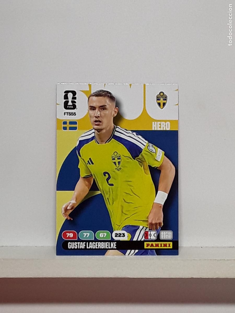 Cromos de f&uacute;tbol: ADRENALYN MUNDIAL 2026 WORLD CUP 26 ALBUM PANINI N FTS55 FTS 55 SUECIA SWEDEN GUSTAF LAGERBIELKE