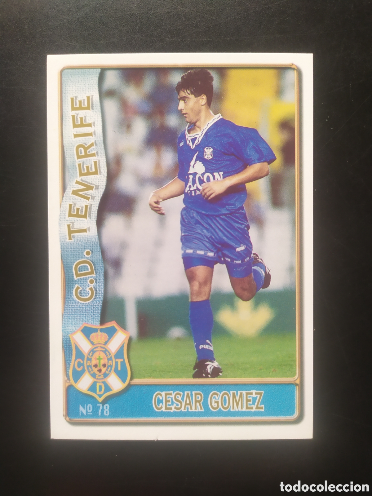 Fu&szlig;ball-Sticker: Mundicromo fichas Liga 1996 1997 96 97 C&eacute;sar G&oacute;mez n&deg; 78 Tenerife