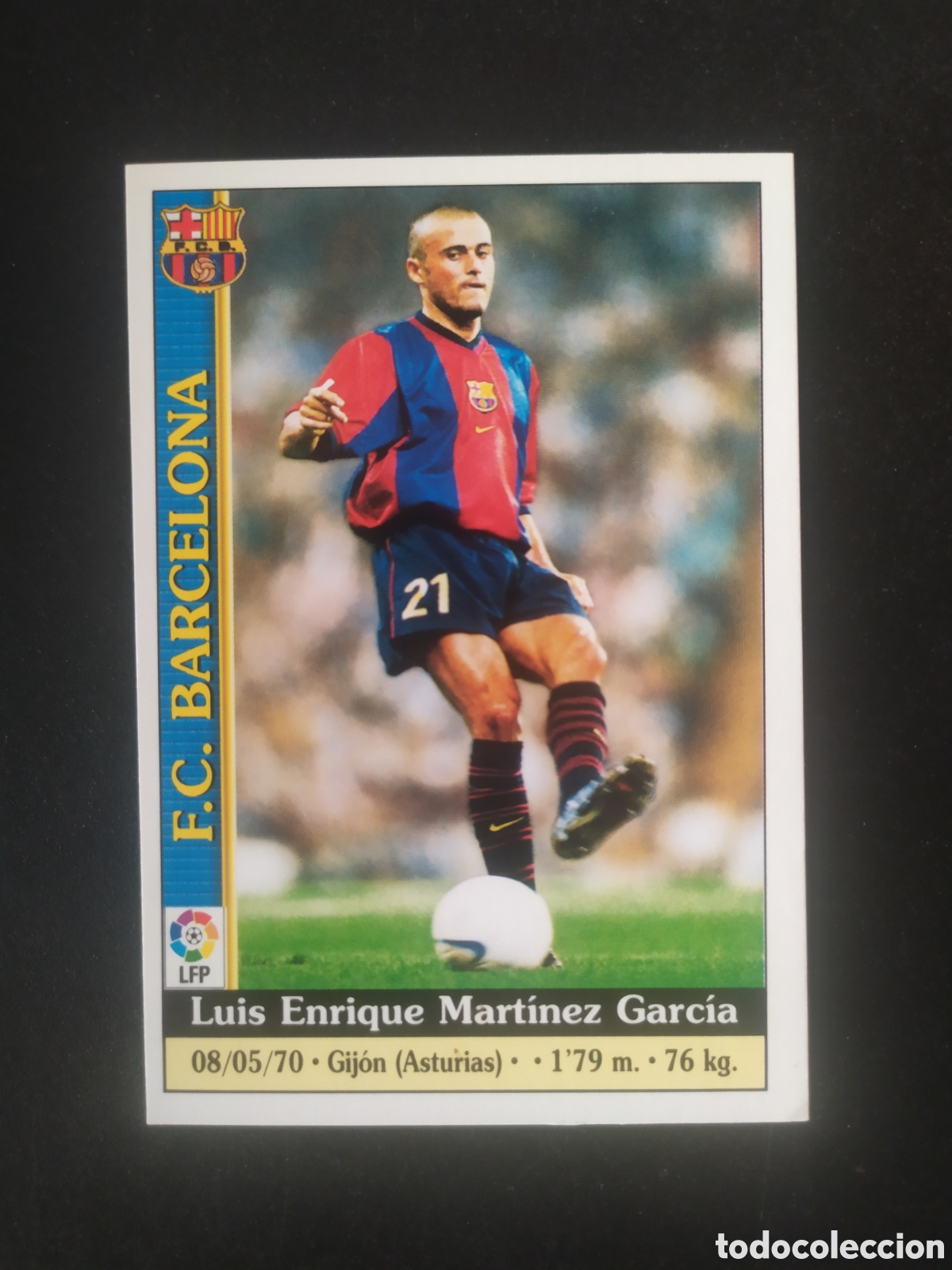 Cromos de f&uacute;tbol: Mundicromo fichas Liga 1999 2000 99 00 Luis Enrique n&deg; 11 Barcelona