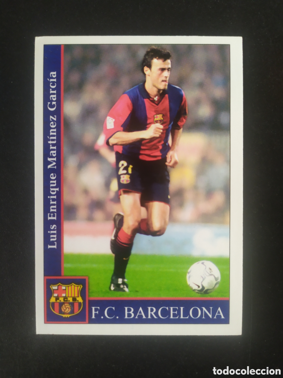Cromos de f&uacute;tbol: Mundicromo fichas Liga 2001 2002 01 02 Lu&iacute;s Enrique n&deg; 74 Barcelona