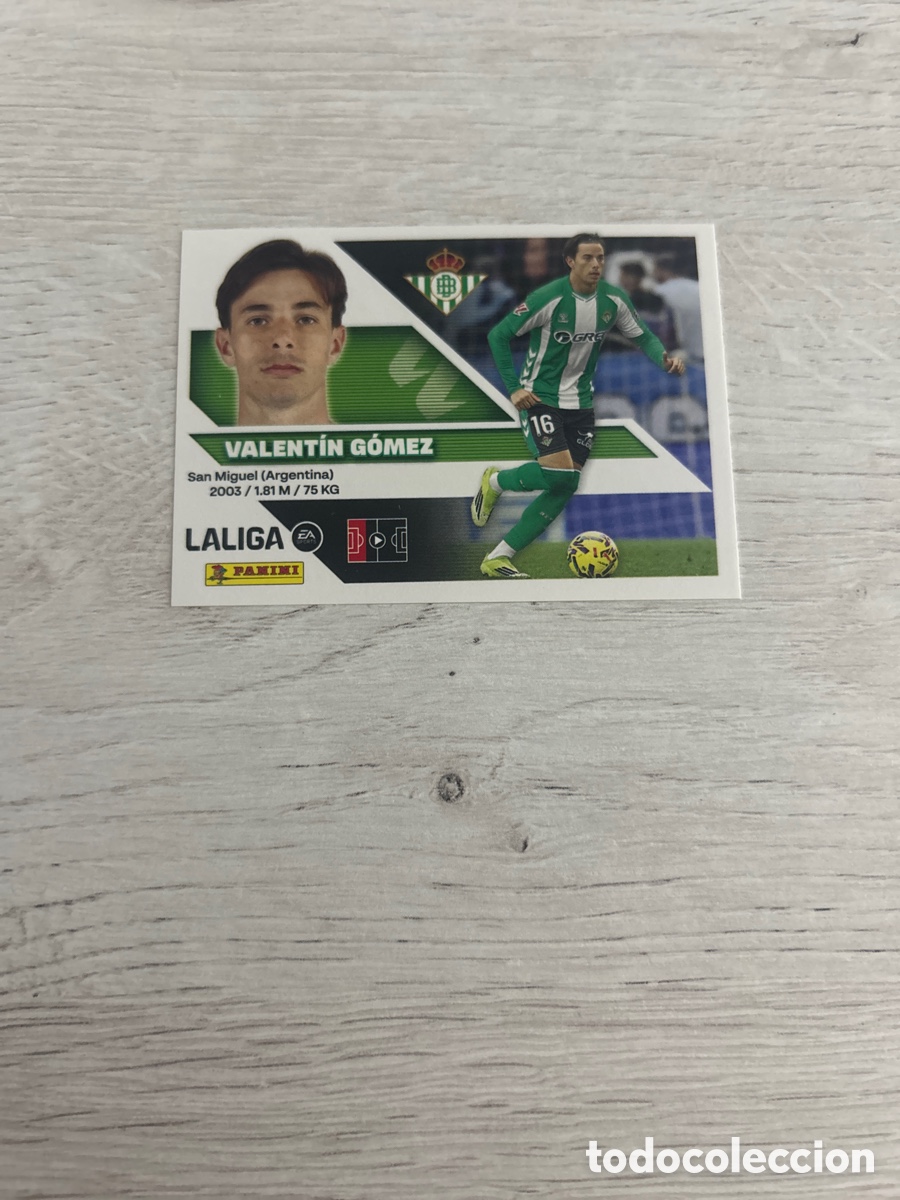 Cromos de f&uacute;tbol: Valent&iacute;n G&oacute;mez 9 Betis Liga Este 2026/27 26-27 Panini