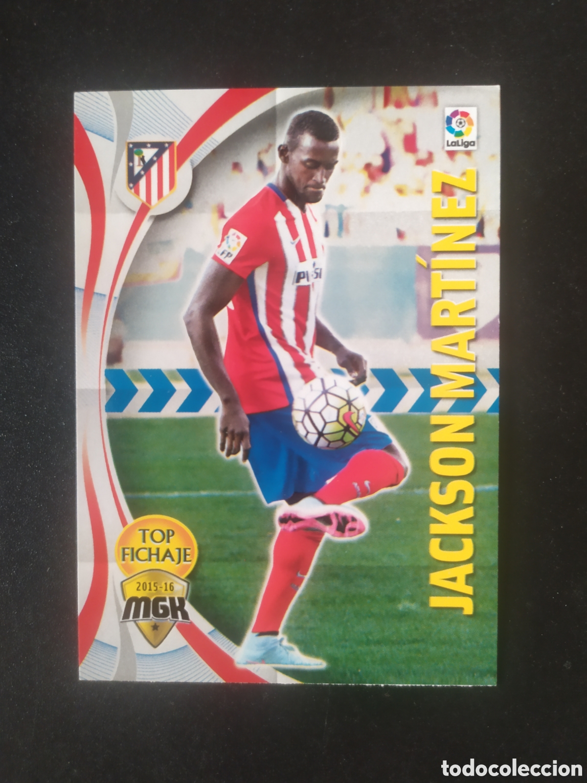 Cromos de f&uacute;tbol: Megacracks 2015 2016 15 16 panini Jackson Mart&iacute;nez fichaje n&deg; 50 Atl&eacute;tico Madrid