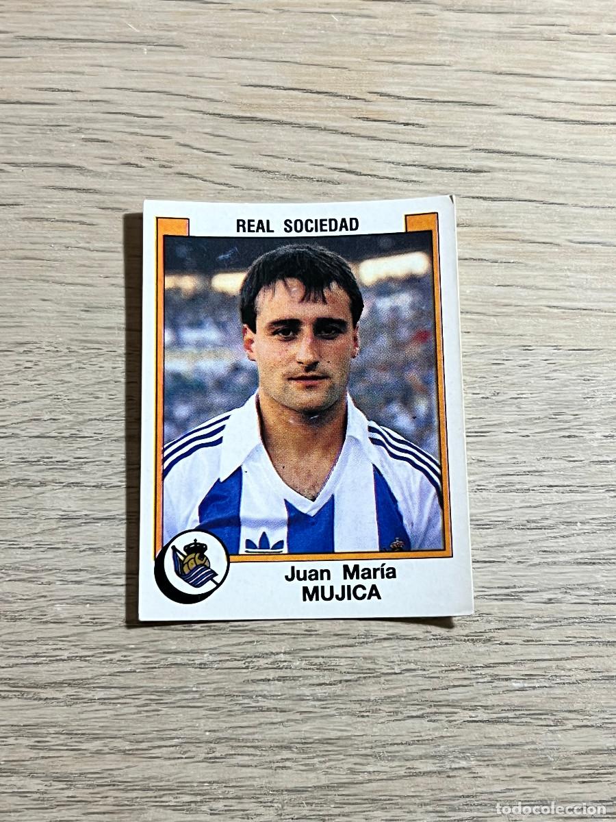 Football Stickers: 319 MUJICA REAL SOCIEDAD LIGA FUTBOL 88 PANINI NUNCA PEGADO SIN PEGAR 1988