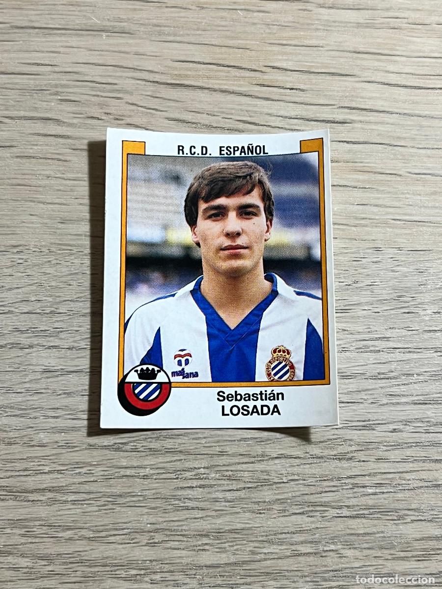 Cromos de f&uacute;tbol: 132 LOSADA ESPA&Ntilde;OL LIGA FUTBOL 88 PANINI NUNCA PEGADO SIN PEGAR 1988