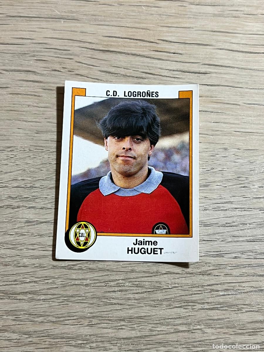 Figurine di Calcio: 159 HUGUET LOGRO&Ntilde;ES LIGA FUTBOL 88 PANINI NUNCA PEGADO SIN PEGAR 1988