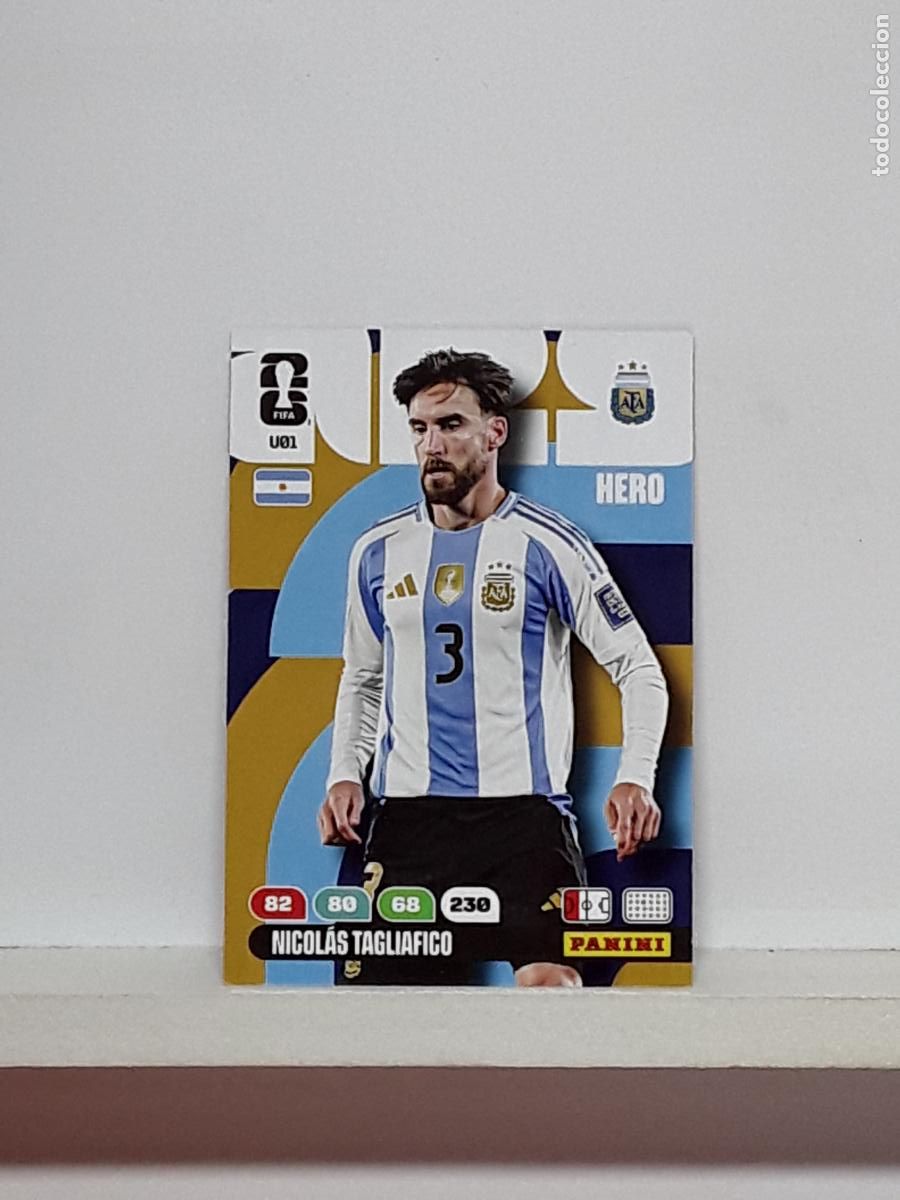 Cromos de f&uacute;tbol: ADRENALYN MUNDIAL 2026 WORLD CUP 26 ALBUM PANINI N U01 U1 U 1 ARGENTINA NICOLAS TAGLIAFICO