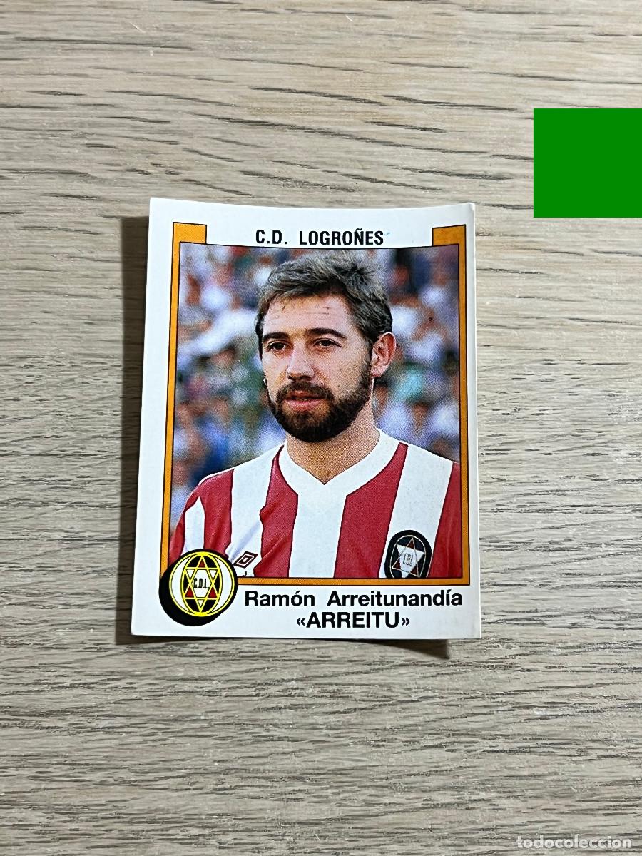Cromos de f&uacute;tbol: 161 ARREITU LOGRO&Ntilde;ES LIGA FUTBOL 88 PANINI NUNCA PEGADO SIN PEGAR 1988
