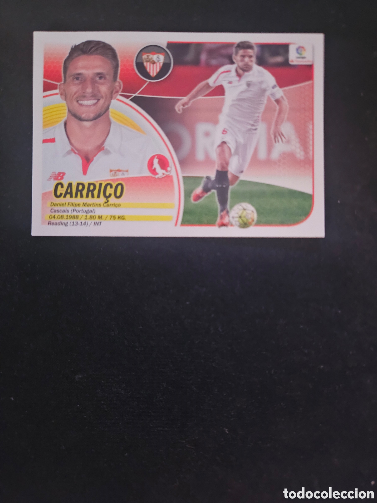 Cromos de f&uacute;tbol: CARRI&Ccedil;O N&ordm; 7 SEVILLA FC &ndash; LIGA ESTE 2016-17 PANINI 1/4