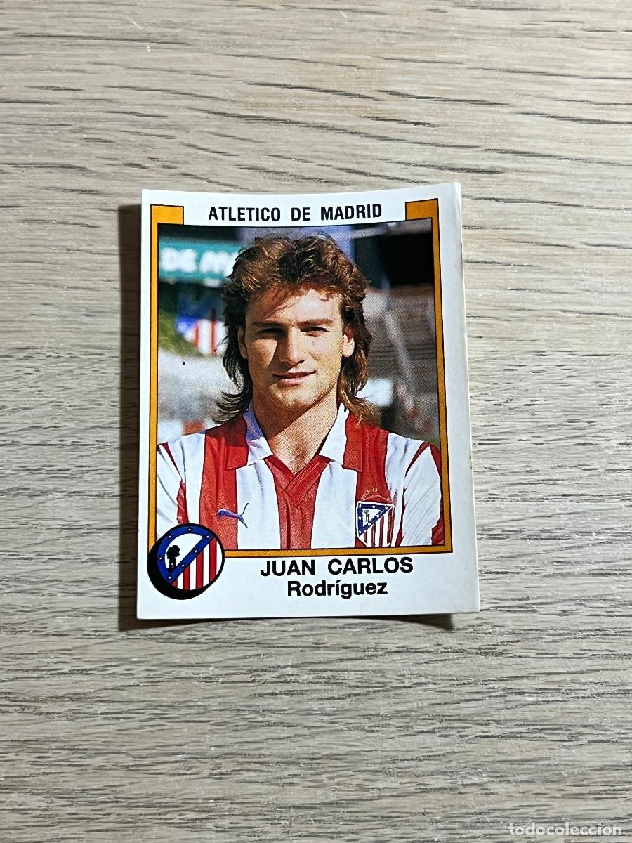 Cromos de f&uacute;tbol: 31 JUAN CARLOS ATLETICO DE MADRID LIGA FUTBOL 88 PANINI NUNCA PEGADO SIN PEGAR 1988