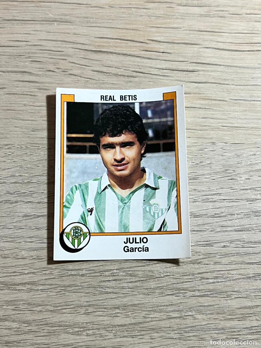 Cromos de f&uacute;tbol: 67 JULIO BETIS LIGA FUTBOL 88 PANINI NUNCA PEGADO SIN PEGAR 1988