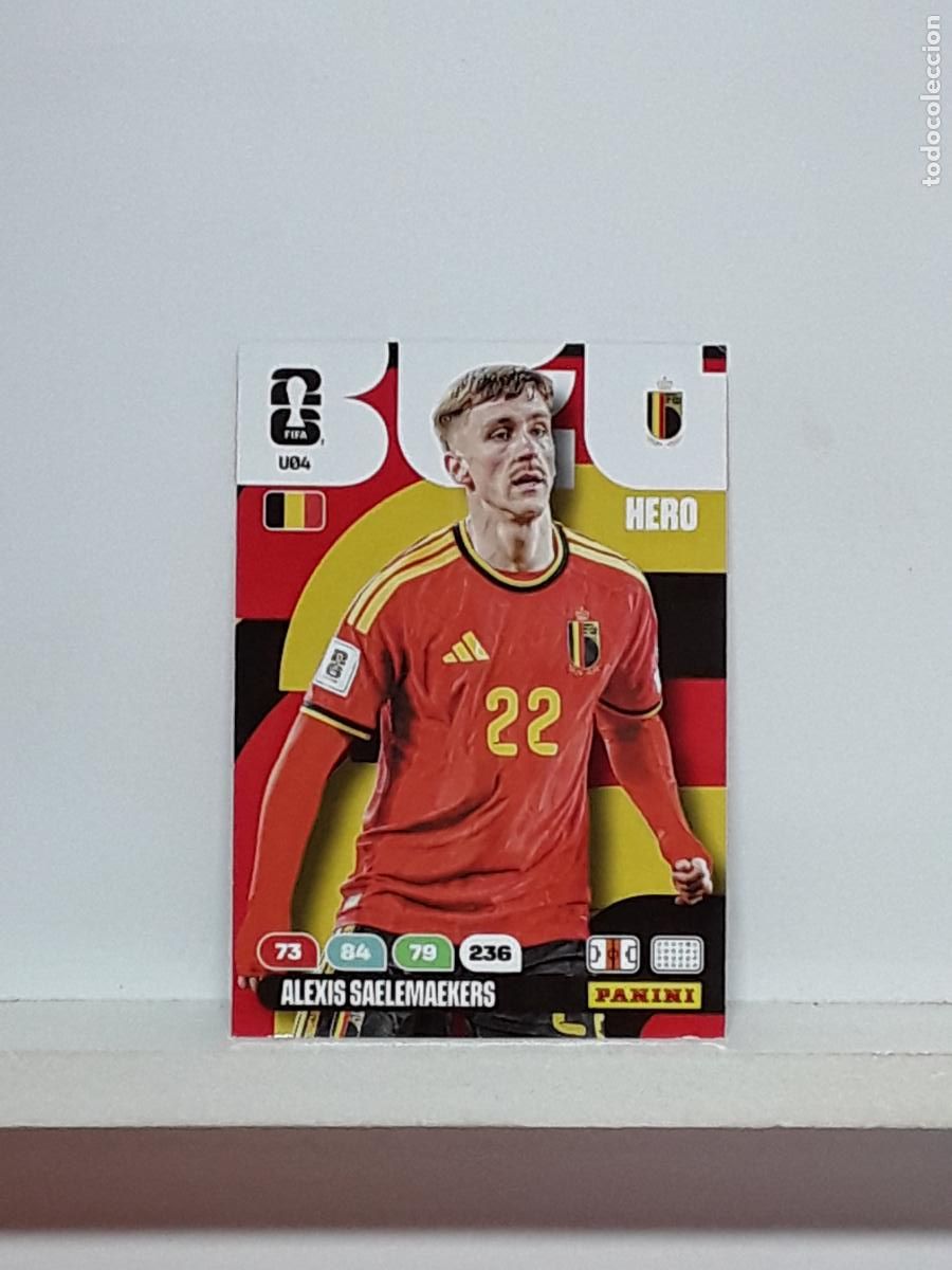 Cromos de f&uacute;tbol: ADRENALYN MUNDIAL 2026 WORLD CUP 26 ALBUM PANINI N U04 U4 U 4 BELGICA BELGIUM ALEXIS SAELEMAEKERS