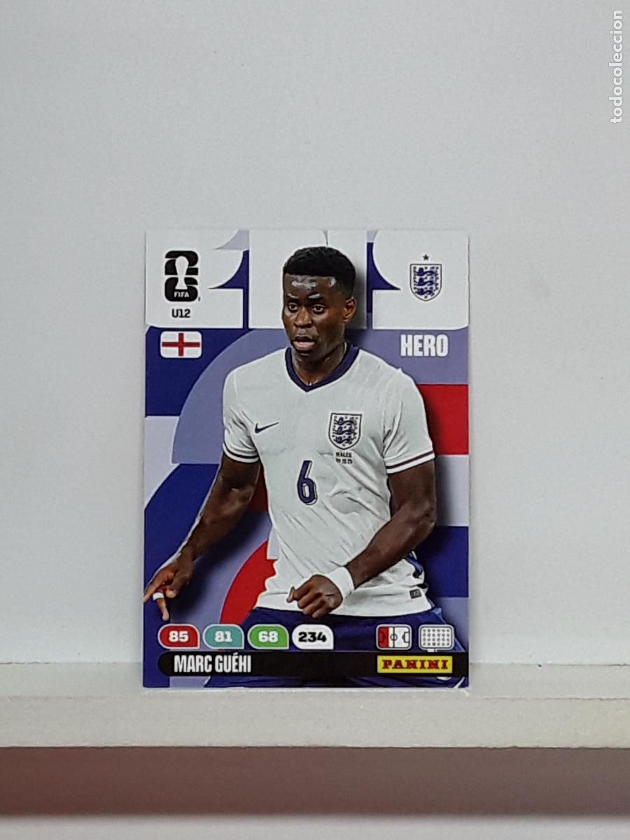 Cromos de f&uacute;tbol: ADRENALYN MUNDIAL 2026 WORLD CUP 26 ALBUM PANINI N U12 U 12 INGLATERRA ENGLAND MARC GUEHI