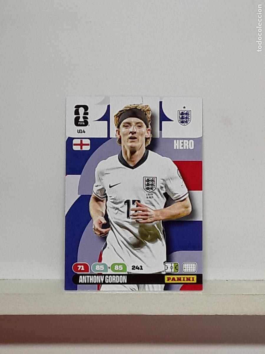 Cromos de Futebol: ADRENALYN MUNDIAL 2026 WORLD CUP 26 ALBUM PANINI N U14 U 14 INGLATERRA ENGLAND ANTHONY GORDON