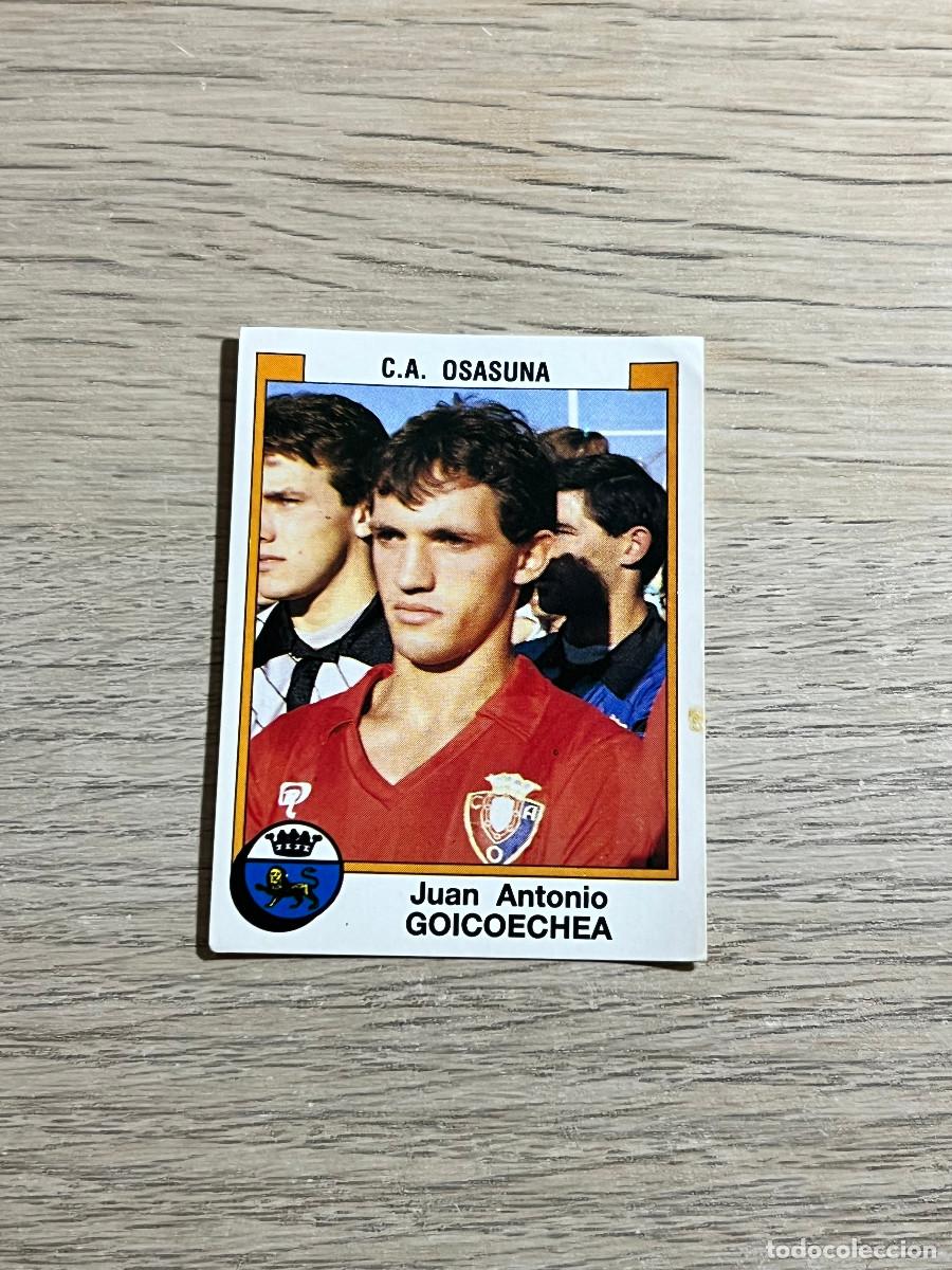 Cromos de f&uacute;tbol: 269 GOICOECHEA OSASUNA LIGA FUTBOL 88 PANINI NUNCA PEGADO SIN PEGAR 1988