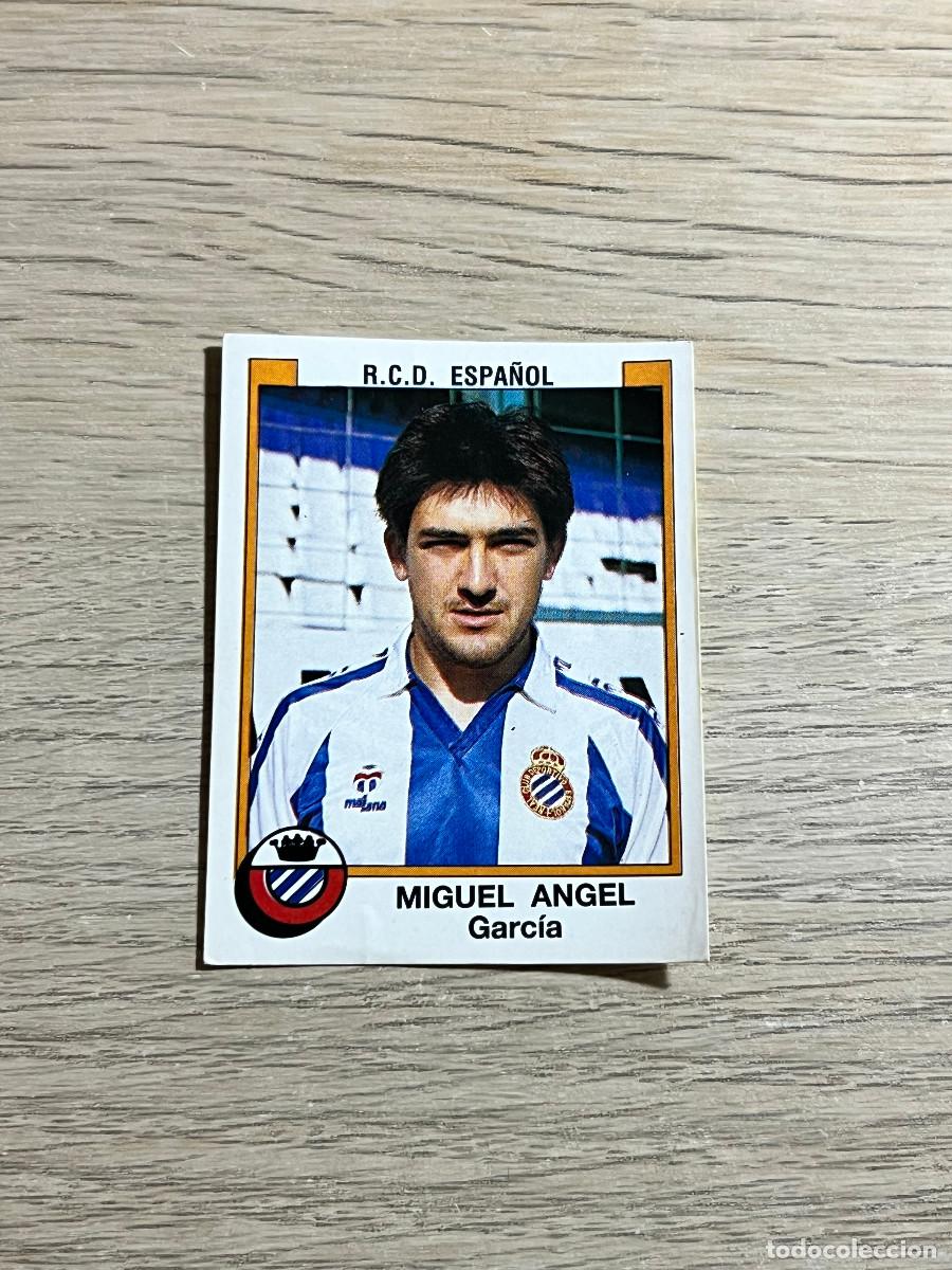 Cromos de f&uacute;tbol: 123 MIGUEL ANGEL ESPA&Ntilde;OL LIGA FUTBOL 88 PANINI NUNCA PEGADO SIN PEGAR 1988
