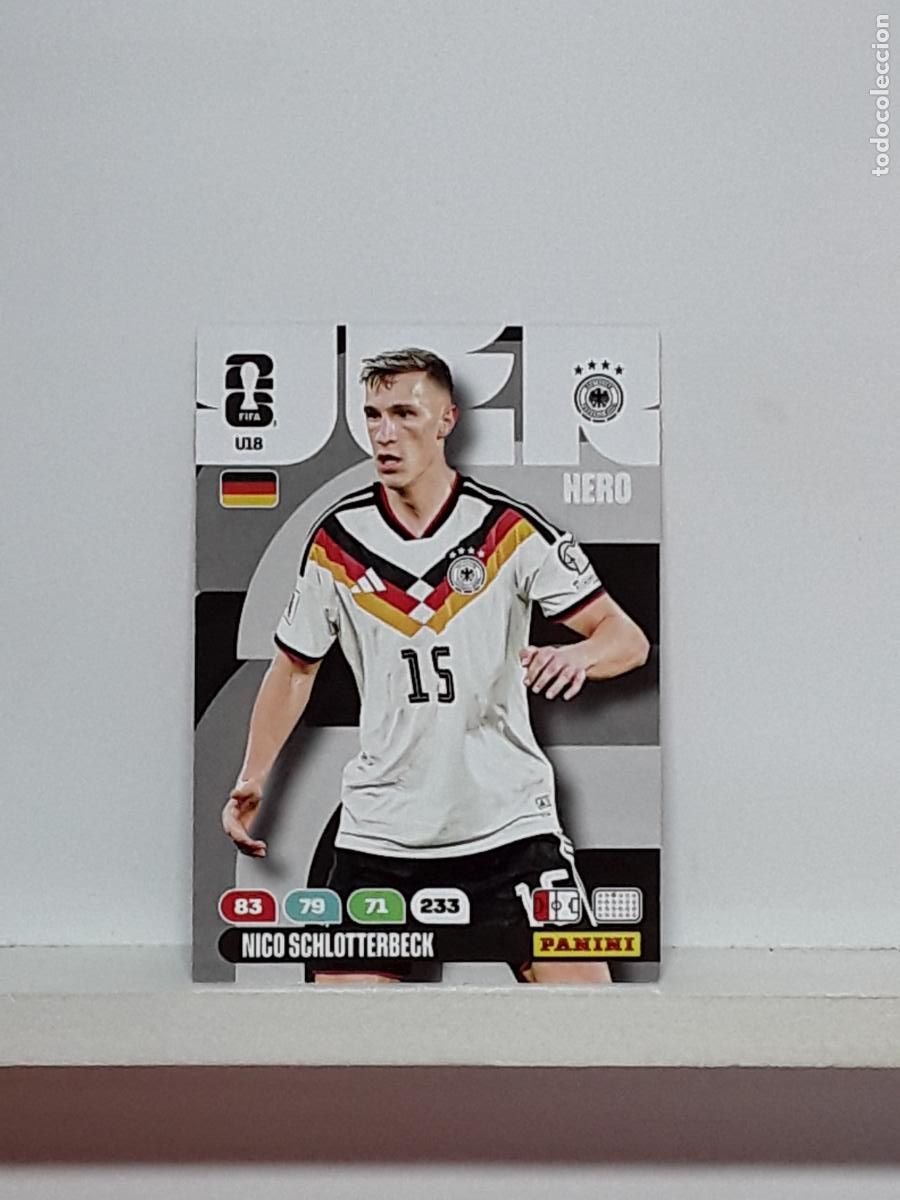 Cromos de f&uacute;tbol: ADRENALYN MUNDIAL 2026 WORLD CUP 26 ALBUM PANINI N U18 U 18 ALEMANIA GERMANY NICO SCHLOTTERBECK