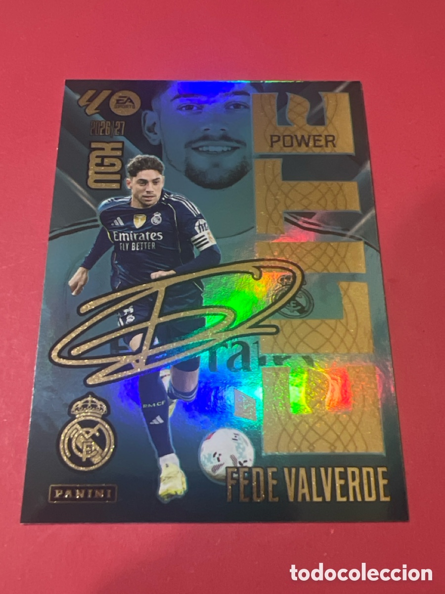 Cromos de f&uacute;tbol: A1100. Fede Valverde Elite Power 5P Real Madrid Megacracks 2026/27