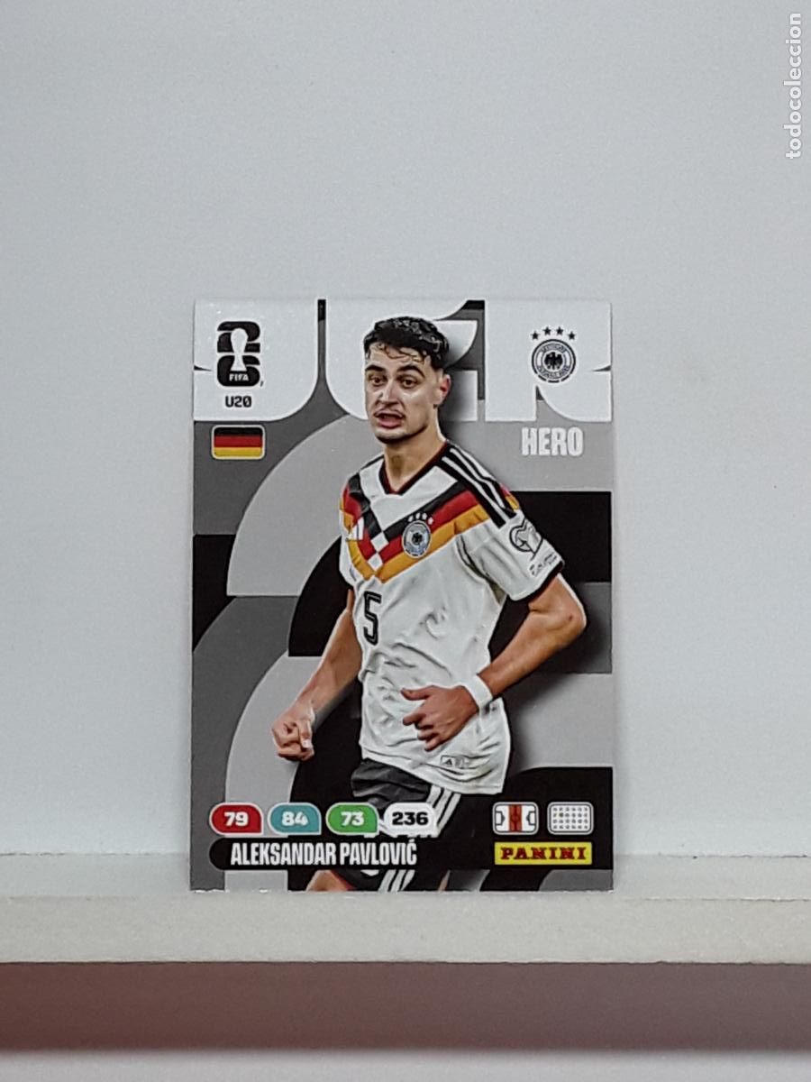 Cromos de f&uacute;tbol: ADRENALYN MUNDIAL 2026 WORLD CUP 26 ALBUM PANINI N U20 U 20 ALEMANIA GERMANY ALEKSANDAR PAVLOVIC