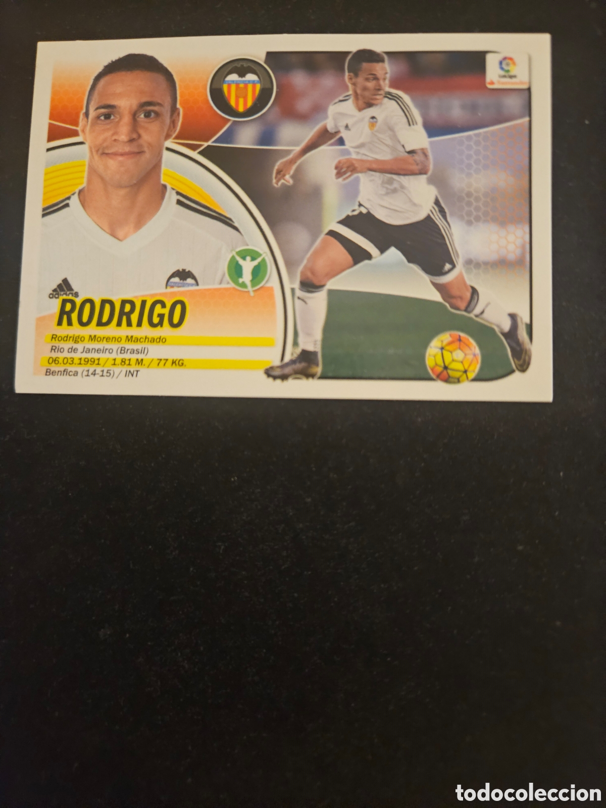 Cromos de f&uacute;tbol: RODRIGO N&ordm; 14A VALENCIA CF &ndash; LIGA ESTE 2016-17 PANINI