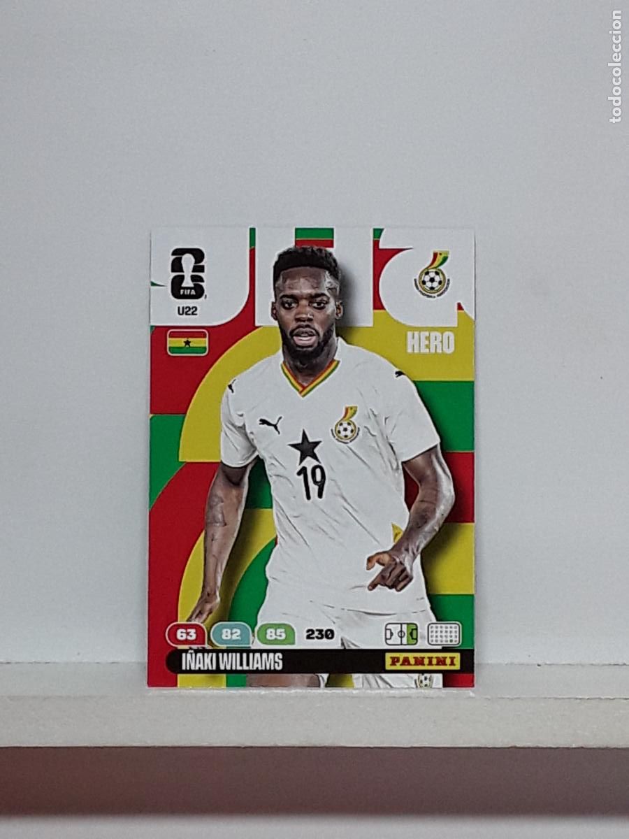 Cromos de f&uacute;tbol: ADRENALYN MUNDIAL 2026 WORLD CUP 26 ALBUM PANINI N U22 U 22 GHANA I&Ntilde;AKI WILLIAMS