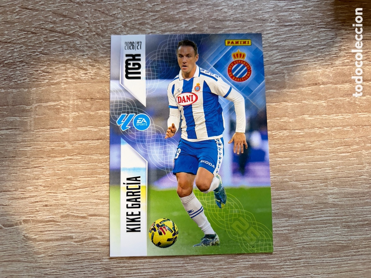 Cromos de f&uacute;tbol: 179 KIKE GARC&Iacute;A MEGACRACKS PANINI LIGA 2026 2027 26 27 RCD ESPANYOL