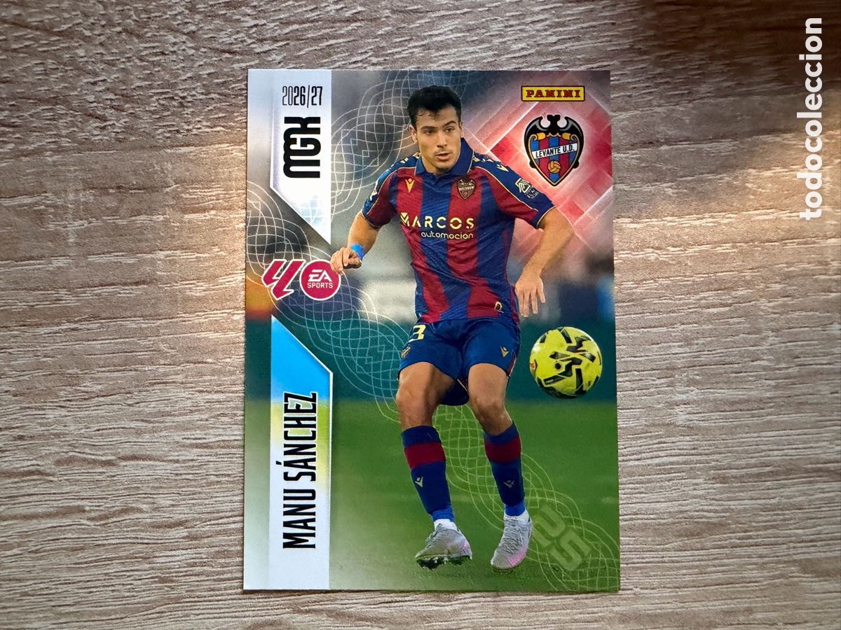 Cromos de f&uacute;tbol: 206 MANU S&Aacute;NCHEZ MEGACRACKS PANINI LIGA 2026 2027 26 27 LEVANTE UD
