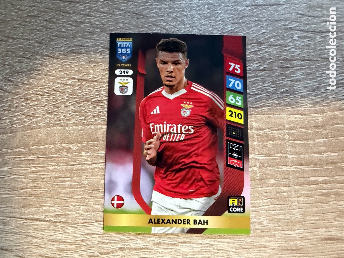 Football Stickers: 249 ALEXANDER BAH PANINI ADRENALYN XL FIFA 365 2025 25 BENFICA
