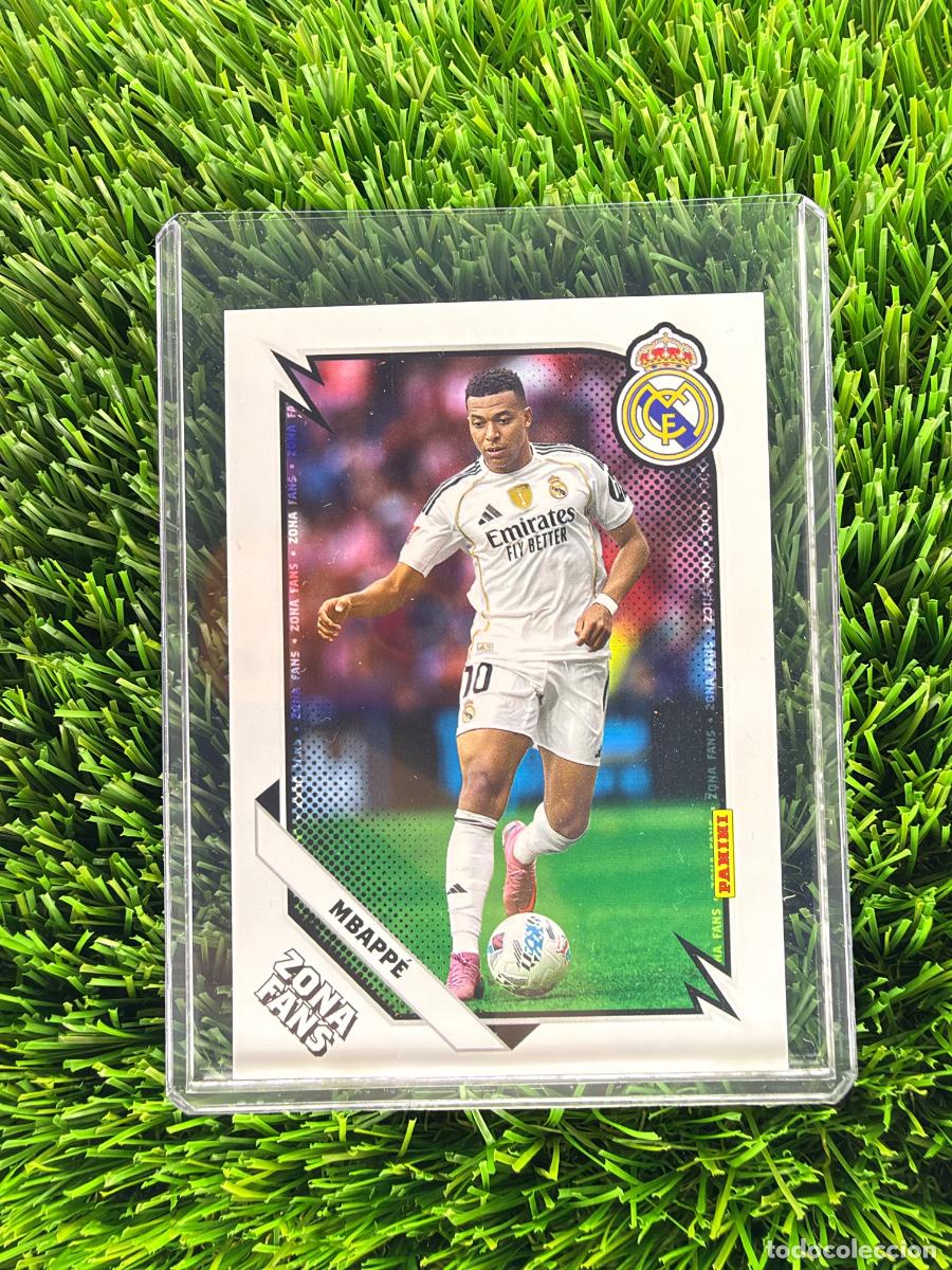 Cromos de f&uacute;tbol: N&ordm; 42 Mbapp&eacute; Zona Fans Real Madrid CF Panini Club Real Madrid CF 25 26