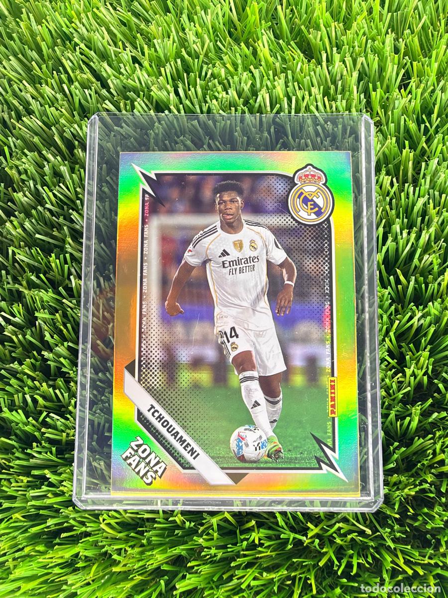 Cromos de f&uacute;tbol: N&ordm; KO36 Tchouam&eacute;ni Zona Fans Gold Real Madrid CF Panini Club Real Madrid CF 25 26