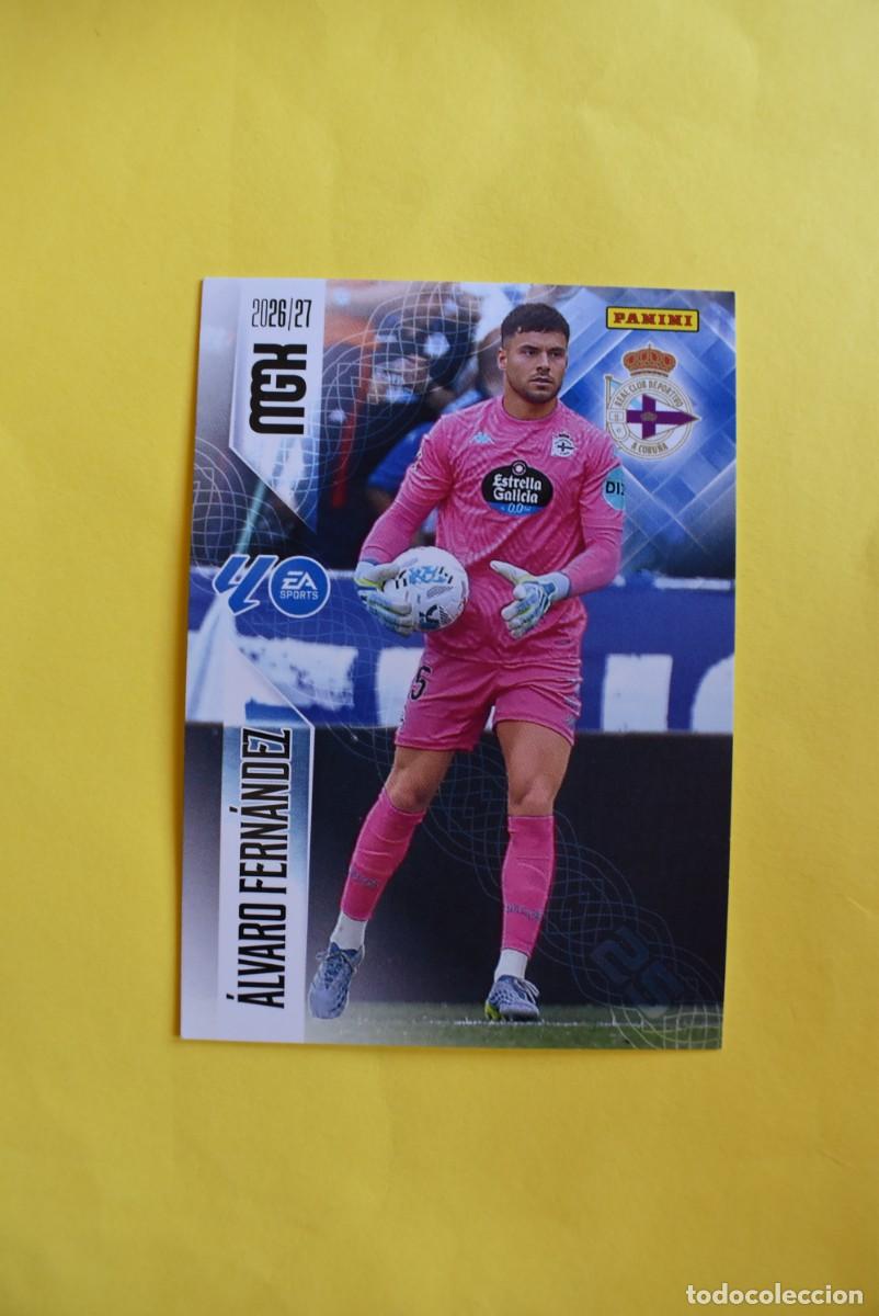 Cromos de f&uacute;tbol: Cromo La Liga. Megacracks. 2026 2027. 26 27. &Aacute;lvaro Fern&aacute;ndez. Deportivo. N. &ordm; 128. Panini