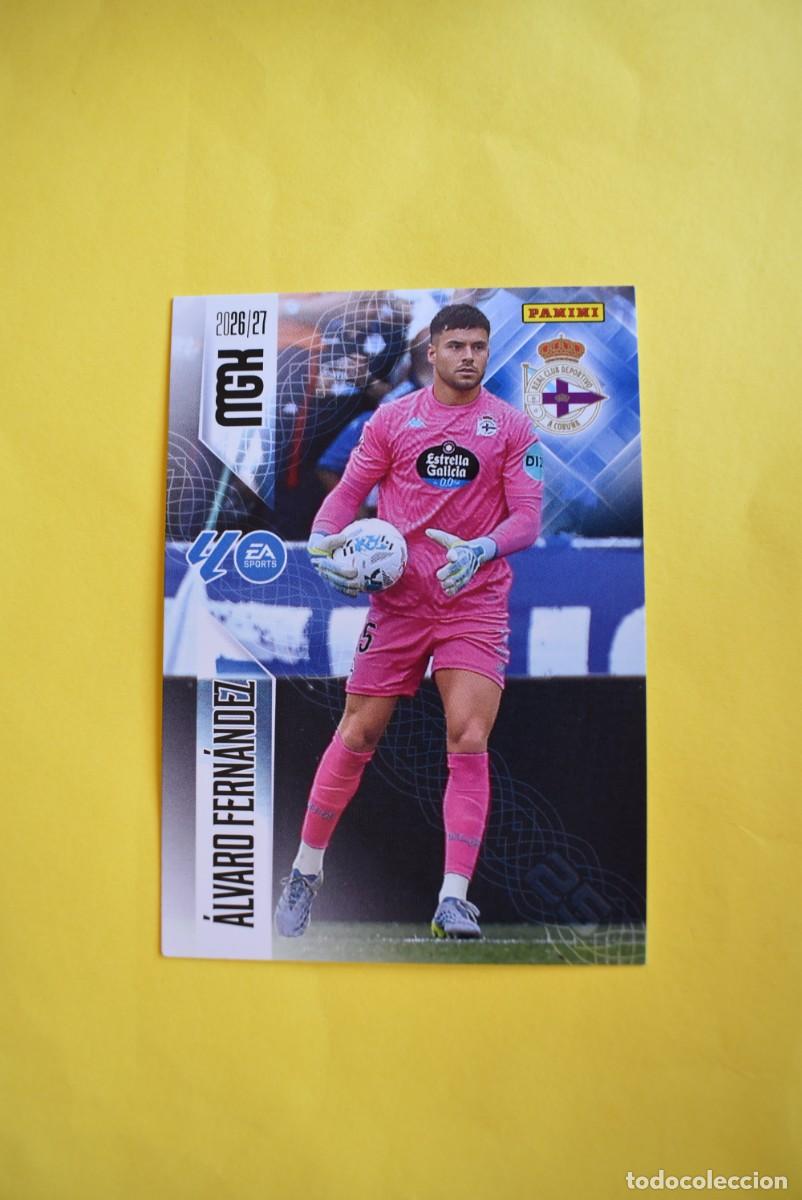 Cromos de f&uacute;tbol: Cromo La Liga. Megacracks. 2026 2027. 26 27. &Aacute;lvaro Fern&aacute;ndez. Deportivo. N. &ordm; 128. Panini