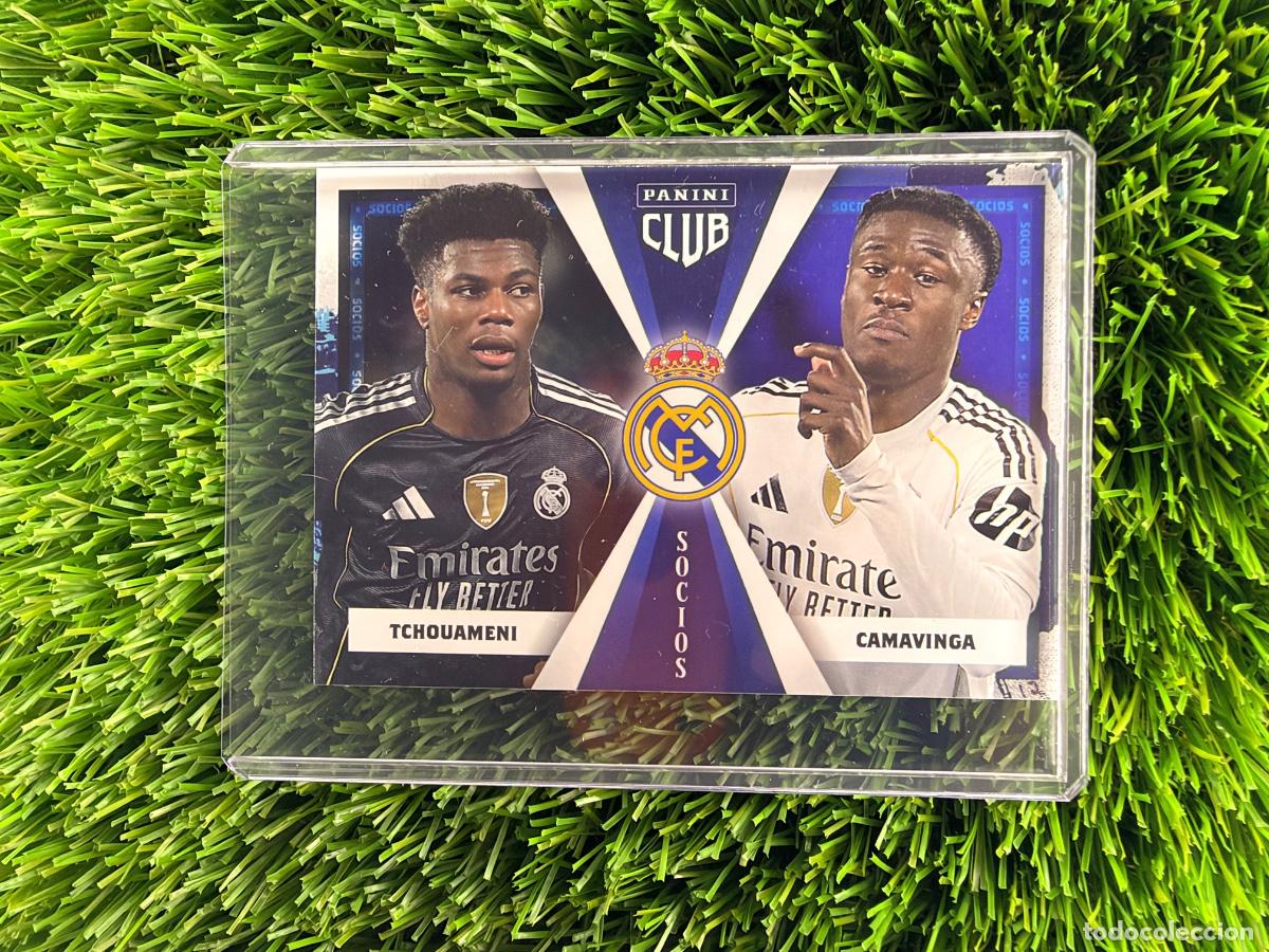 Cromos de f&uacute;tbol: N&ordm; 46 Tchouam&eacute;ni - Camavinga Socios Real Madrid CF Panini Club Real Madrid CF 25 26