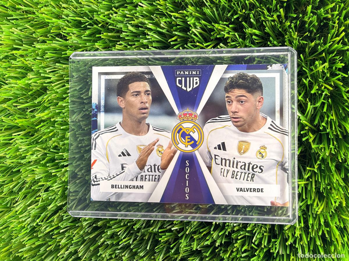 Cromos de f&uacute;tbol: N&ordm; 47 Bellingham - Valverde Socios Real Madrid CF Panini Club Real Madrid CF 25 26