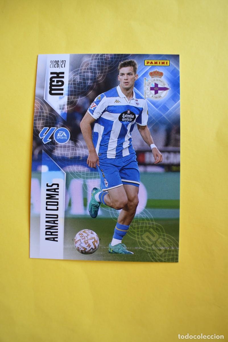 Cromos de f&uacute;tbol: Cromo La Liga. Megacracks. 2026 2027. 26 27. Arnau Comas. Deportivo. N. &ordm; 134. Panini