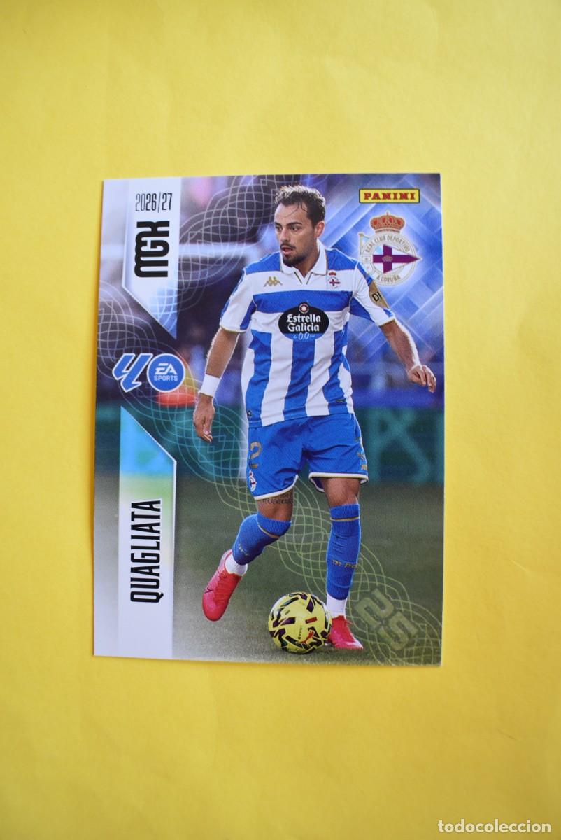 Cromos de f&uacute;tbol: Cromo La Liga. Megacracks. 2026 2027. 26 27. Quagliata. Deportivo. N. &ordm; 135. Panini