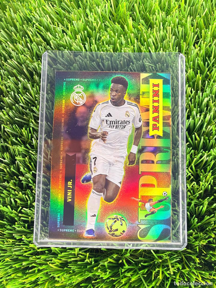 Cromos de f&uacute;tbol: N&ordm; S2 Vin&iacute;cius Jr Supreme Real Madrid CF Panini Club Real Madrid CF 25 26