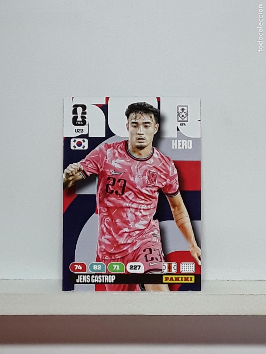 Cromos de f&uacute;tbol: ADRENALYN MUNDIAL 2026 WORLD CUP 26 ALBUM PANINI N U23 U 23 COREA KOREA JENS CASTROP