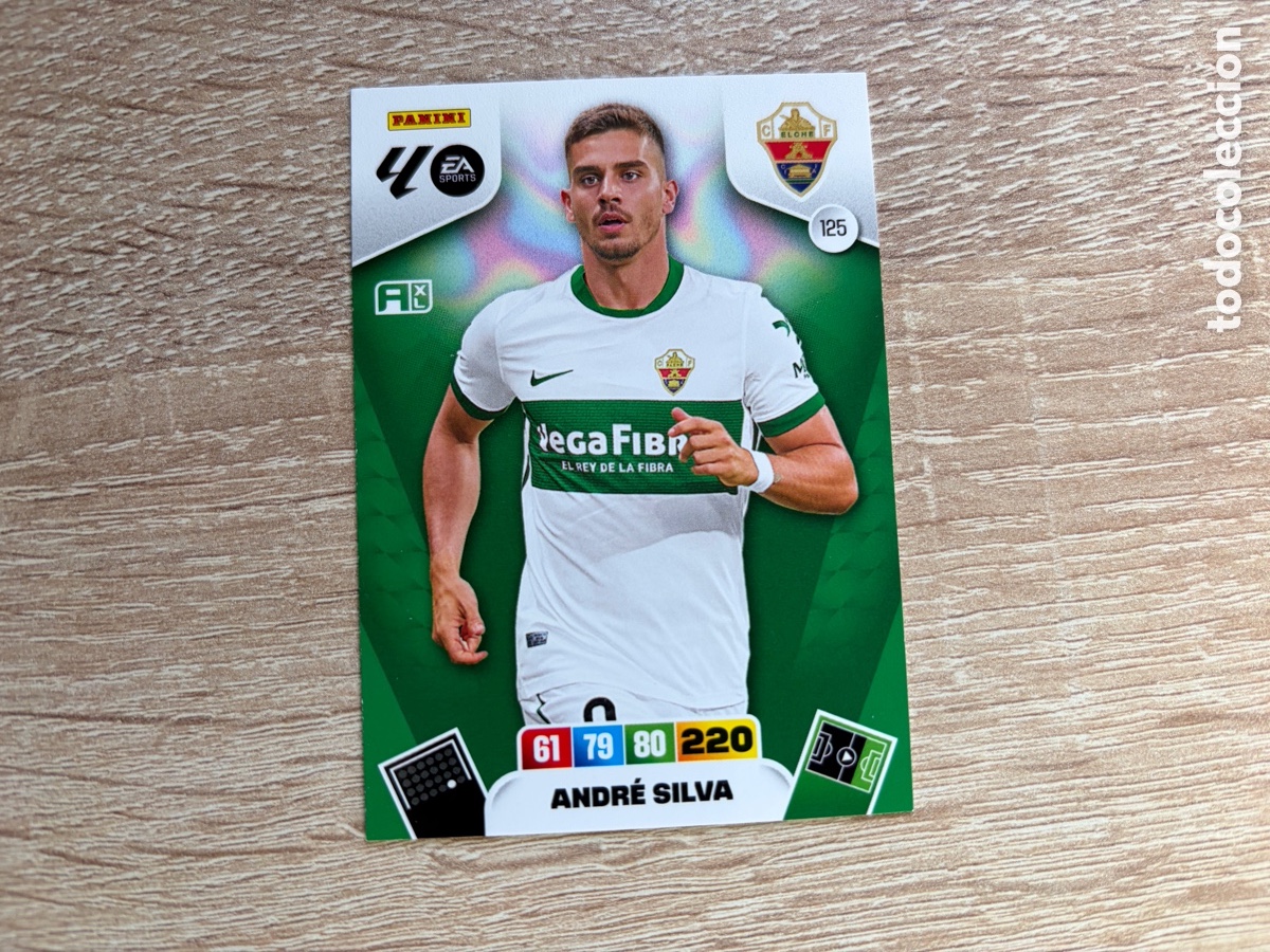 Cromos de f&uacute;tbol: 125 ANDR&Eacute; SILVA MEGACRACKS PANINI LIGA 2024 2025 24 25 ELCHE CF