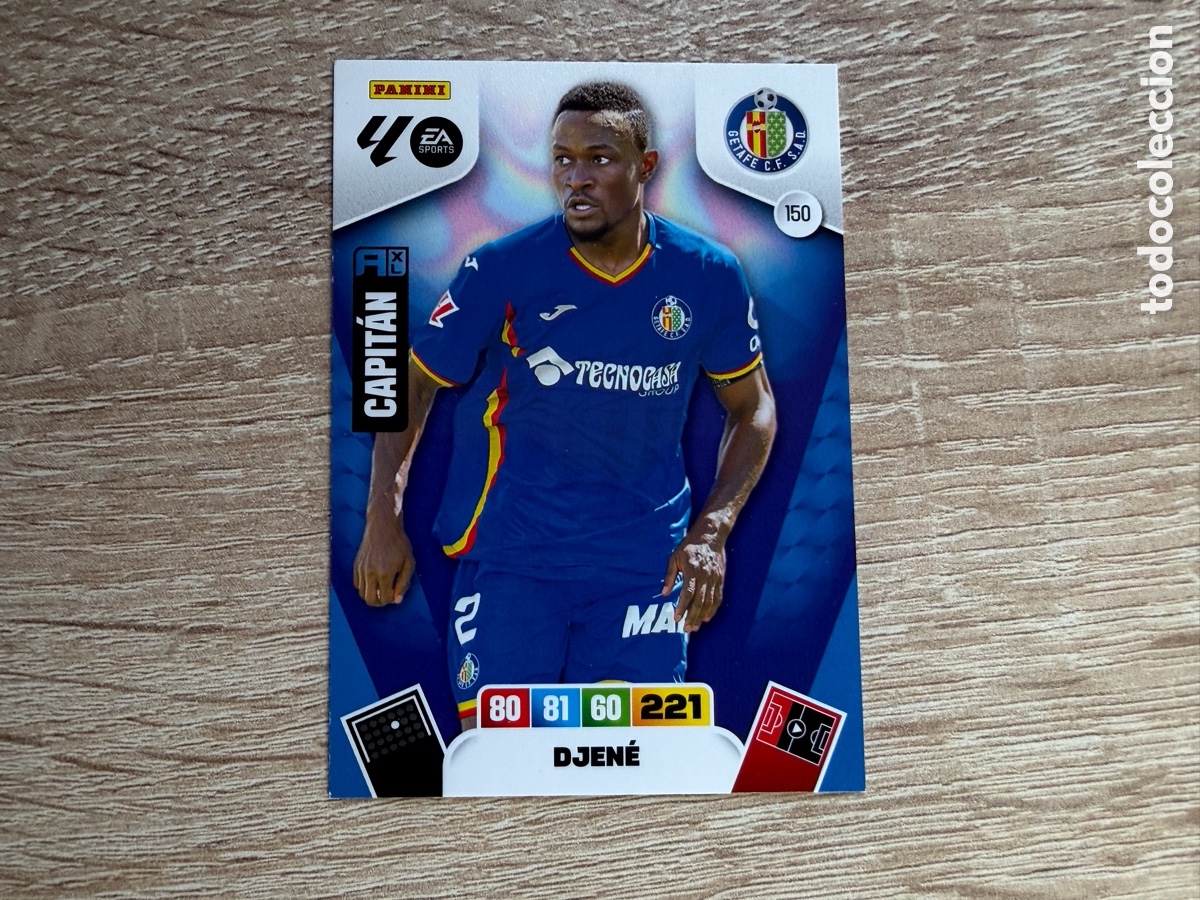Cromos de f&uacute;tbol: 150 DJEN&Eacute; CAPIT&Aacute;N MEGACRACKS PANINI LIGA 2025 2026 25 26 GETAFE CF