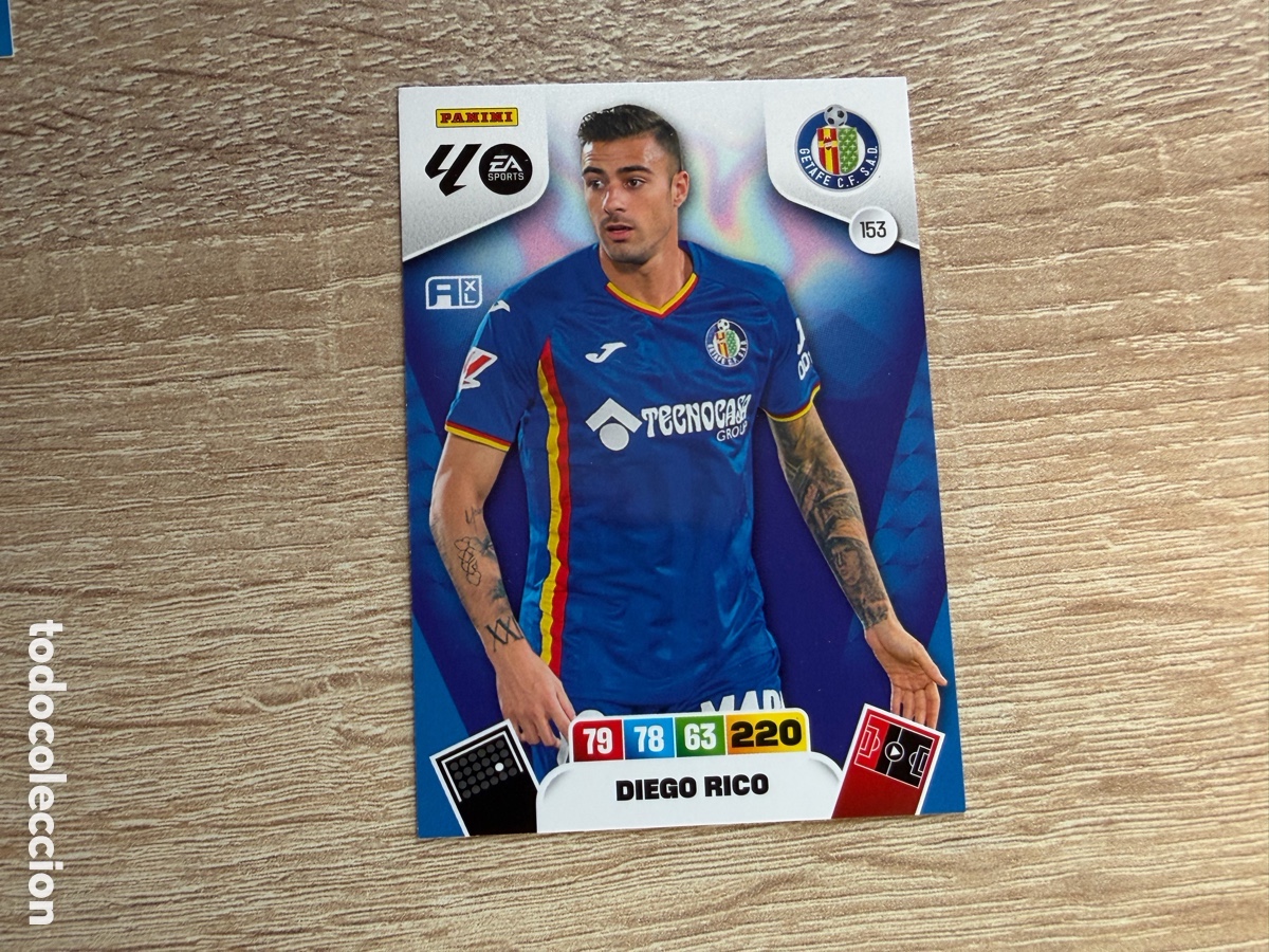 Cromos de f&uacute;tbol: 153 DIEGO RICO MEGACRACKS PANINI LIGA 2025 2026 25 26 GETAFE CF