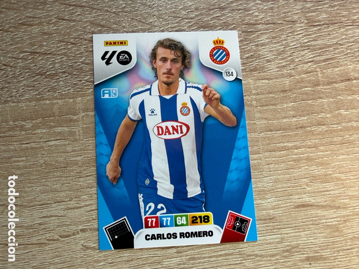 Cromos de f&uacute;tbol: 134 CARLOS ROMERO MEGACRACKS PANINI LIGA 2025 2026 25 26 RCD ESPANYOL