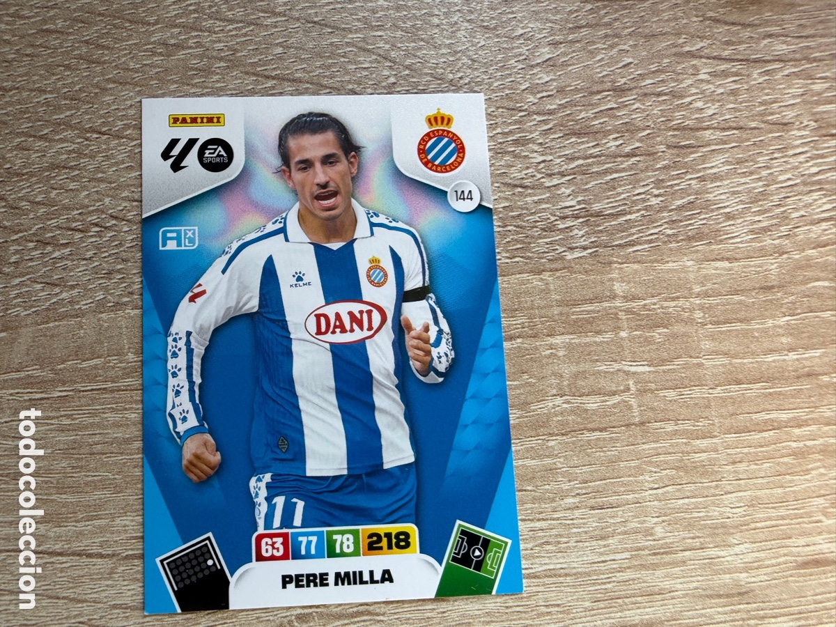Cromos de f&uacute;tbol: 144 PERE MILLA MEGACRACKS PANINI LIGA 2025 2026 25 26 RCD ESPANYOL