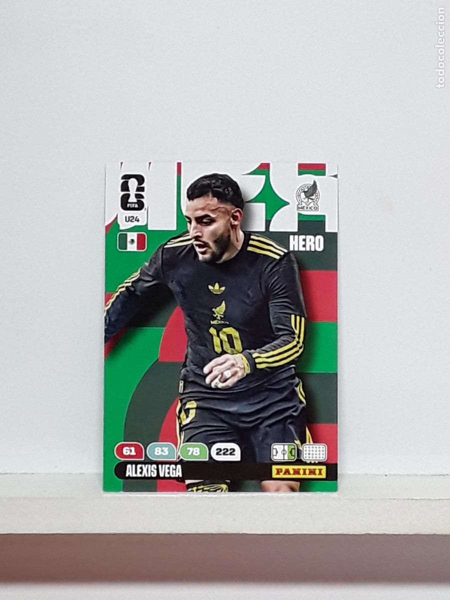 Cromos de f&uacute;tbol: ADRENALYN MUNDIAL 2026 WORLD CUP 26 ALBUM PANINI N U24 U 24 MEXICO ALEXIS VEGA