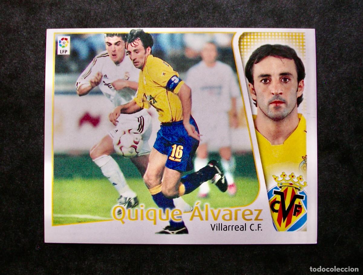Cromos de f&uacute;tbol: QUIQUE &Aacute;LVAREZ / VILLARREAL / EDICIONES ESTE LIGA 2004-2005 04-05 / NUNCA PEGADO