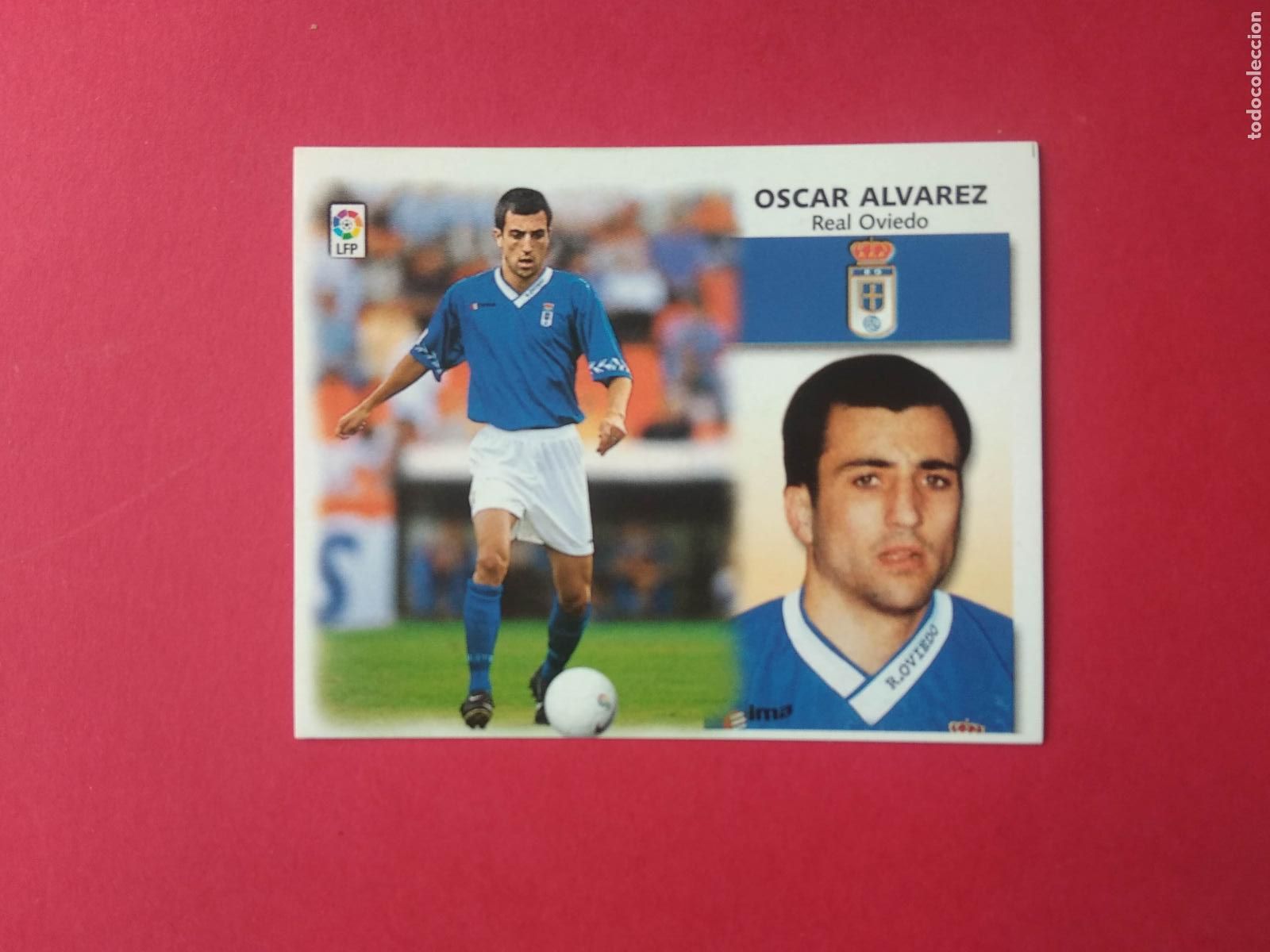Cromos de f&uacute;tbol: EDICIONES ESTE LIGA 99 00 1999 2000 CROMO NUNCA PEGADO COLOCA OVIEDO , OSCAR ALVAREZ
