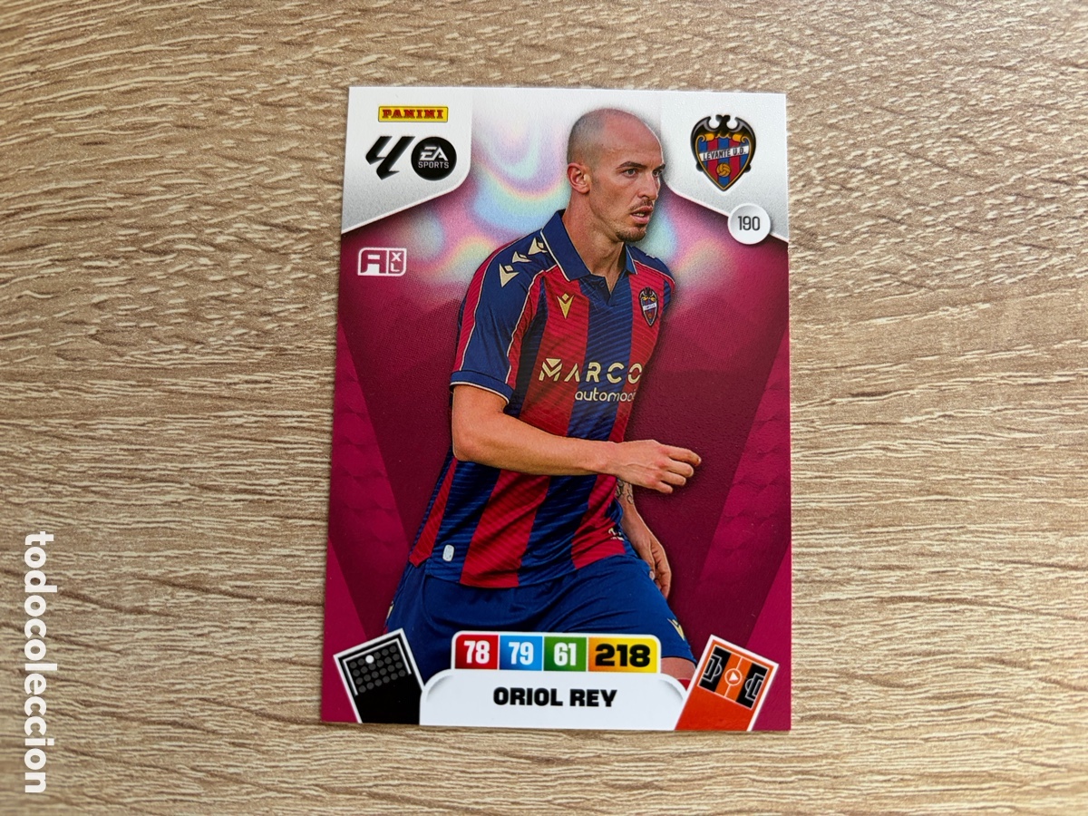 Cromos de f&uacute;tbol: 190 ORIOL REY MEGACRACKS PANINI LIGA 2025 2026 25 26 LEVANTE UD