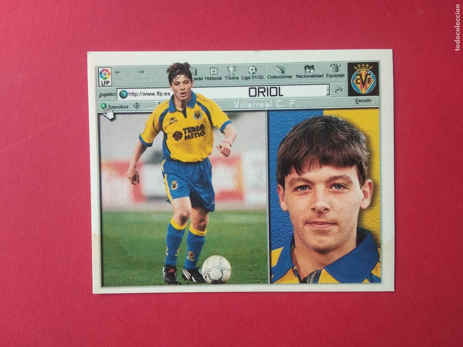 Figurine di Calcio: CROMO EDICIONES ESTE 2001 2002 01 02 NUEVO SIN PEGAR , FICHAJE N&ordm; 4 ORIOL , VILLAREAL