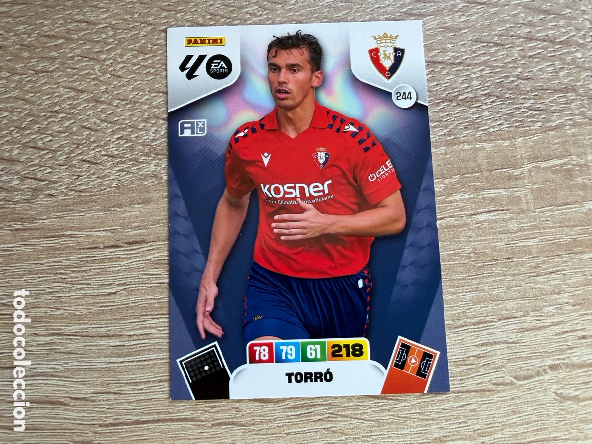 Cromos de f&uacute;tbol: 244 TORR&Oacute; MEGACRACKS PANINI LIGA 2025 2026 25 26 CA OSASUNA