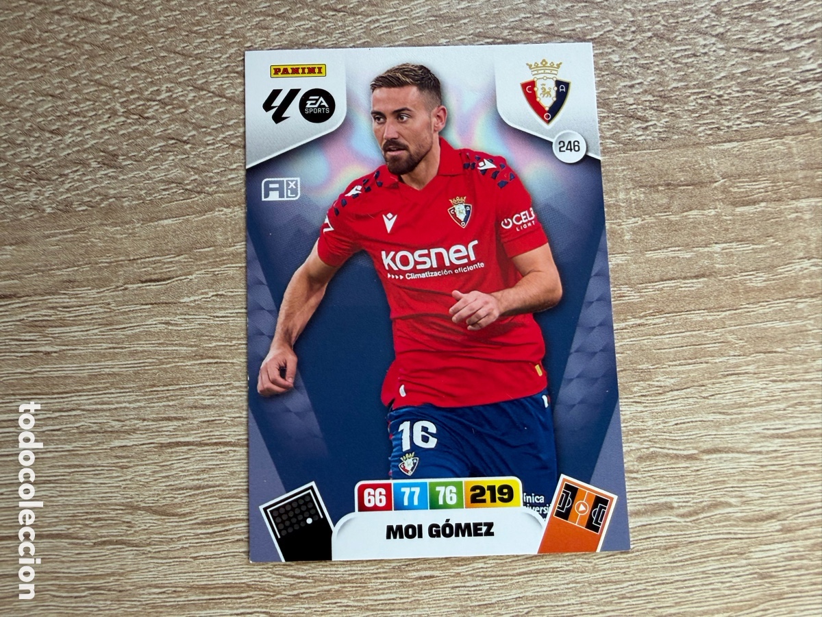 Cromos de f&uacute;tbol: 246 MOI G&Oacute;MEZ MEGACRACKS PANINI LIGA 2025 2026 25 26 CA OSASUNA